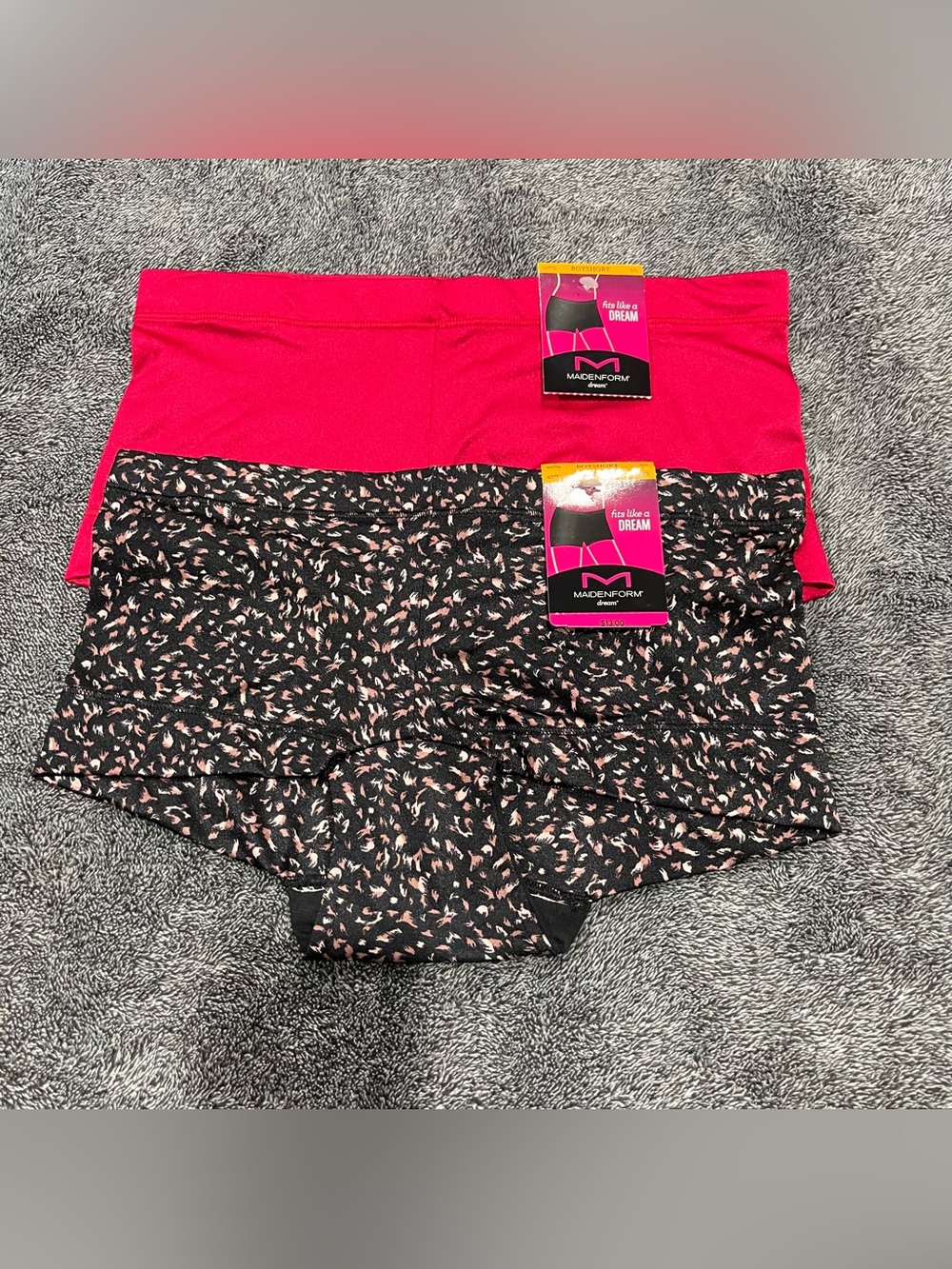 NWT❗️Maidenform red & Black Boy Short Panties 2-Pack women size S